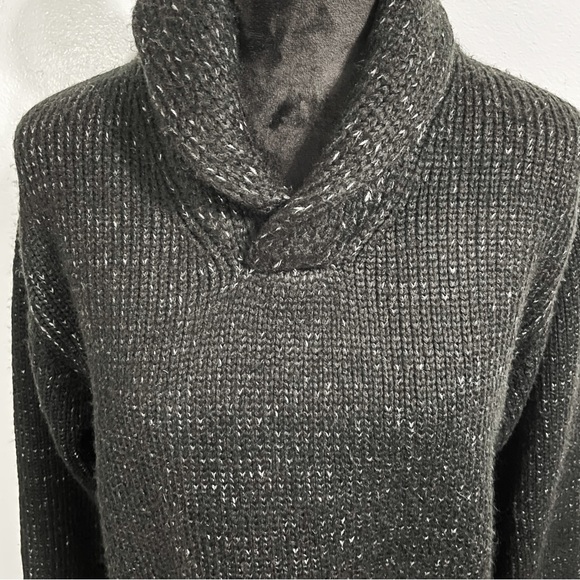 EUC - Vintage Shawl Collar Sweater in Black/White - Medium - Picture 3 of 7